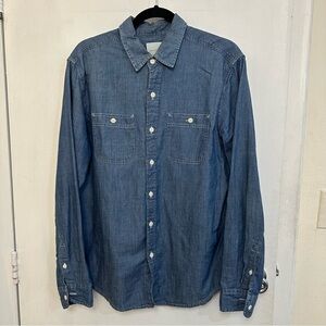 American Eagle Men’s Denim Button Down Shirt